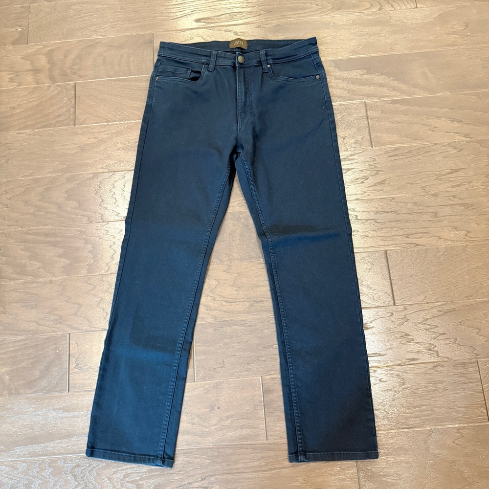 JACHS Men’s Slim Stretch Chino Pants – Navy Blue, Size 32×30, Versatile & Casual